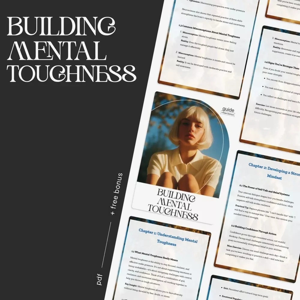 Building Mental Toughness Guide | Digital Download for Personal Growth | Mindset Strength Workbook | Self-Improvement eBook | How to Build Mental Toughness