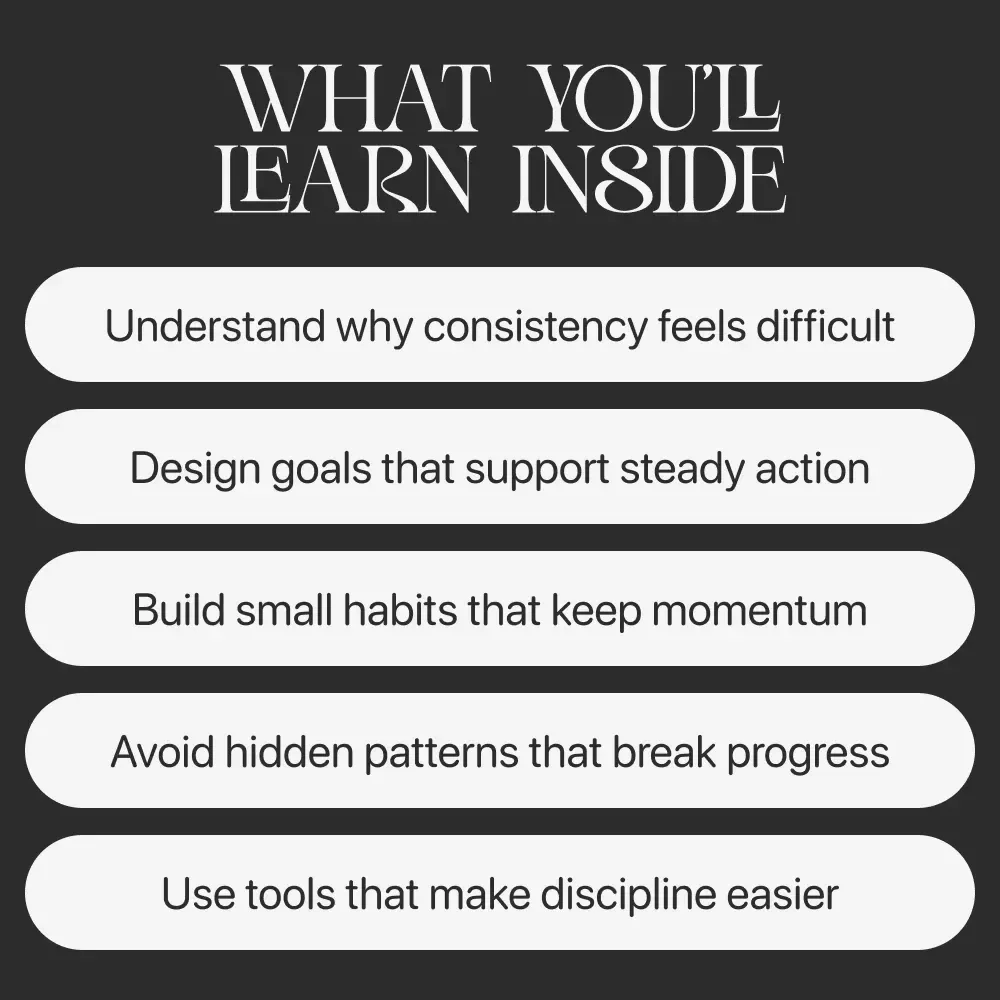Consistency That Carries You Forward | Goal Setting & Habit Guide | Ways to Stay Consistent With Personal Goals