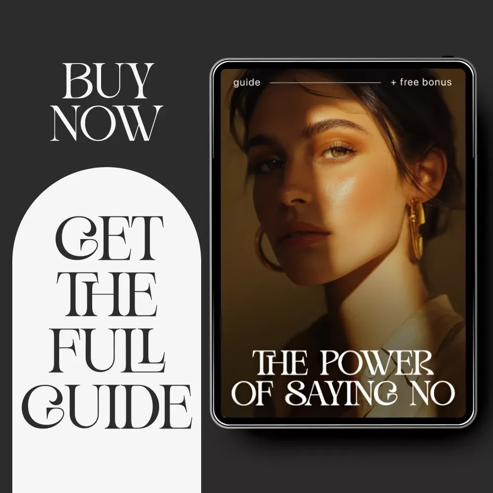 The Power of Saying No – Guilt-Free Boundaries Guide | Learn how to stop feeling guilty saying no | Digital Download Self-Help Workbook for Confident Communication