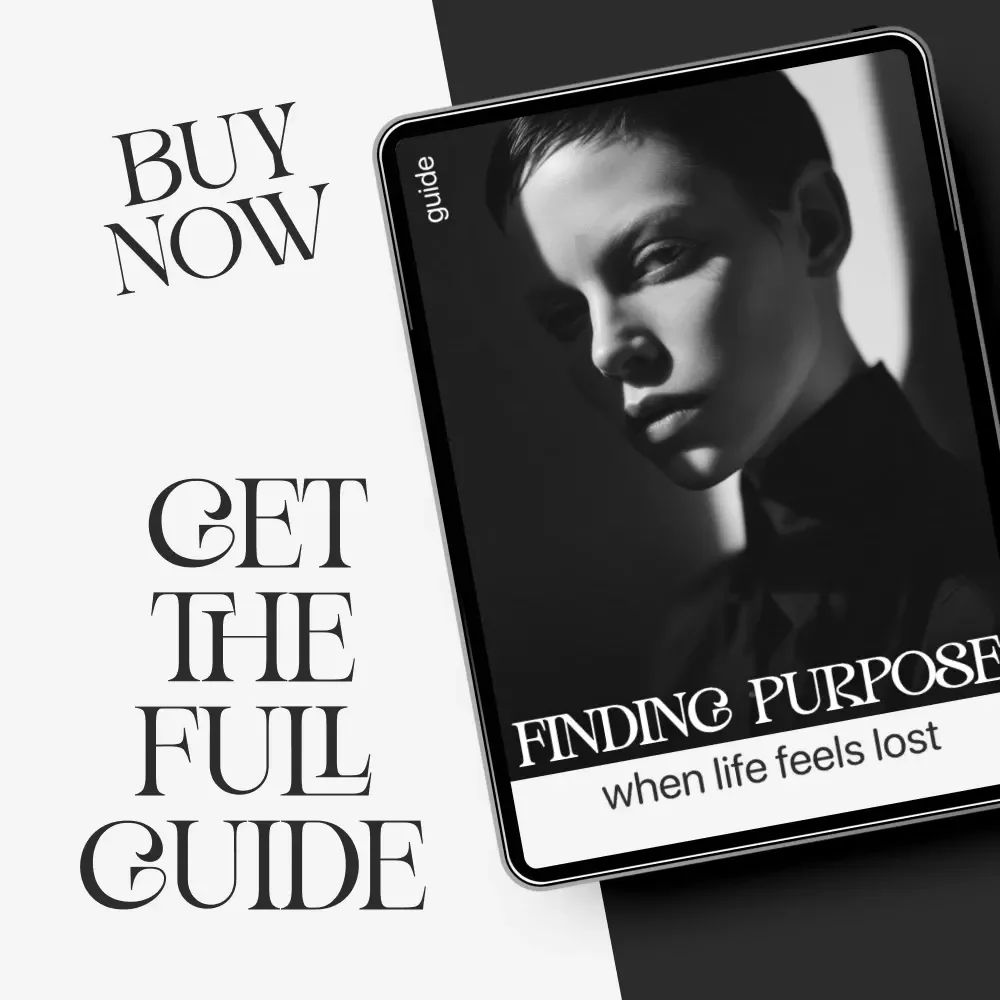 Finding Purpose When Life Feels Lost | Self-Discovery Digital Guide | Learn ways to find purpose when life feels aimless | Printable Workbook for Clarity, Motivation, and Direction