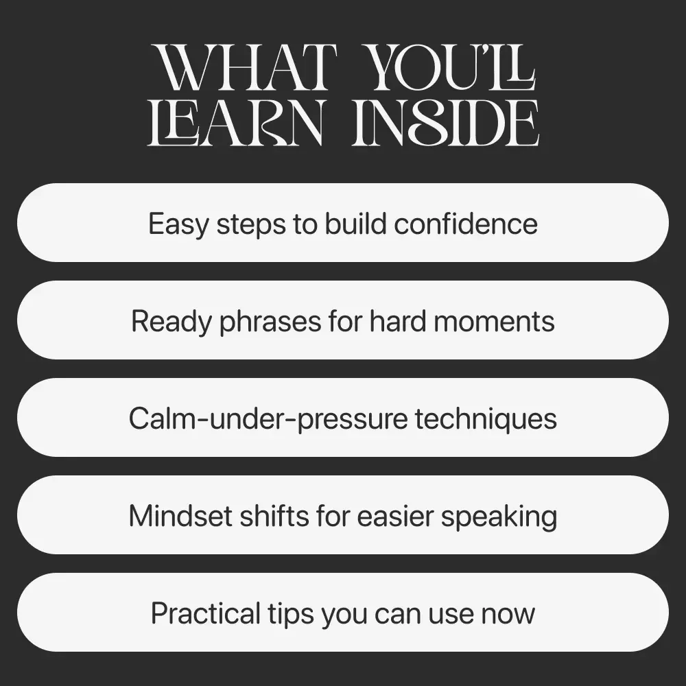 Finding Courage to Speak Up | Digital Guide for Building the courage to speak up in tough moments | Communication Toolkit for Stressful Interactions