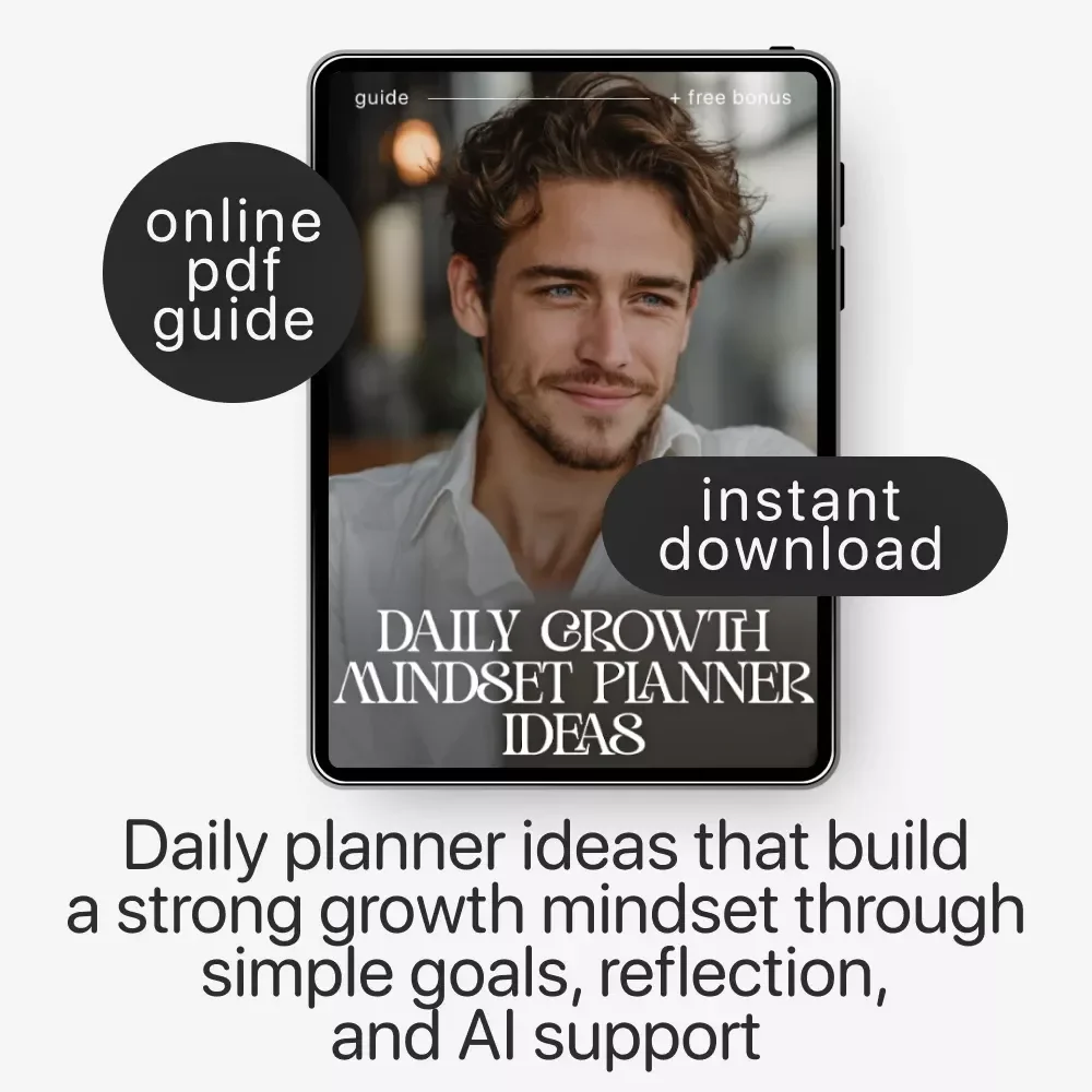 Daily Growth Mindset Planner Ideas – Growth Mindset Planner Ideas Guide for Goal-Setting, Reflection, and AI-Powered Personal Development