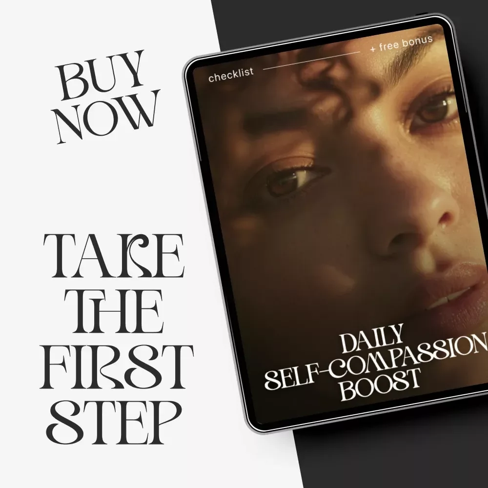 The Daily Self-Compassion Boost Checklist | How to Practice Self-Compassion Daily | Digital Printable for Mindfulness, Self-Love & Emotional Wellness | Instant Download