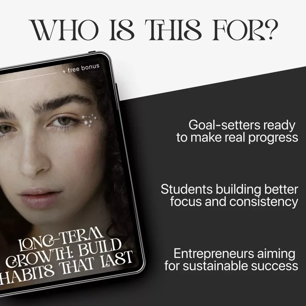 Long-Term Growth: Build Habits That Last | How to Focus on Long-Term Growth | Digital Productivity & Success Guide | Instant Download