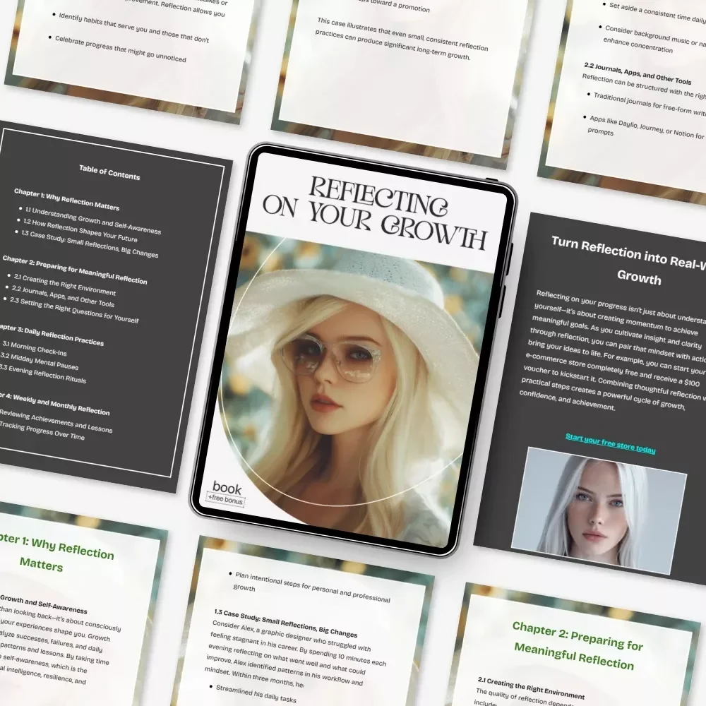 Reflecting on Your Growth – Personal Development Guide | How to Reflect on My Growth Workbook, Self-Reflection Planner, Digital Download