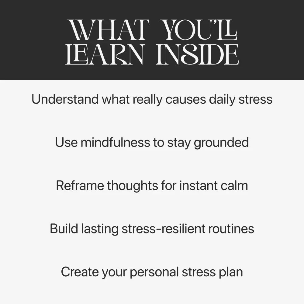 Calm in Motion: Master Stress Daily | How to Manage Stress in Daily Life | Mindfulness & AI-Powered Stress Relief Guide | Digital Download for Inner Balance & Focus
