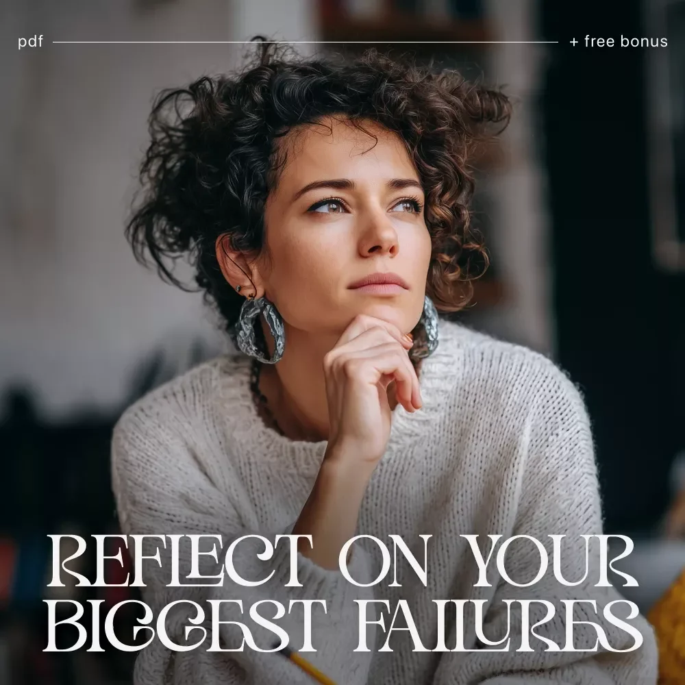 Turning Your Biggest Failures into Smart Insights | Reflective AI Checklist | Learn how to use AI to reflect on your biggest failures | Digital Growth and Mindset Workbook