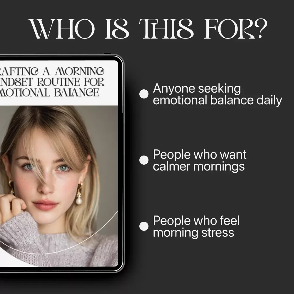Crafting a Morning Mindset Routine for Emotional Balance | How to Build a Morning Mindset Routine for Emotional Balance Guide | Daily Emotional Wellness PDF