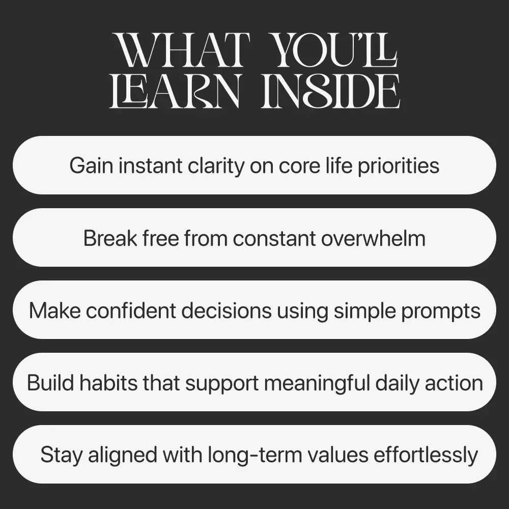 What Matters Most — Priority-Setting guide eBook & printable checklist for intentional living, productivity, and daily clarity