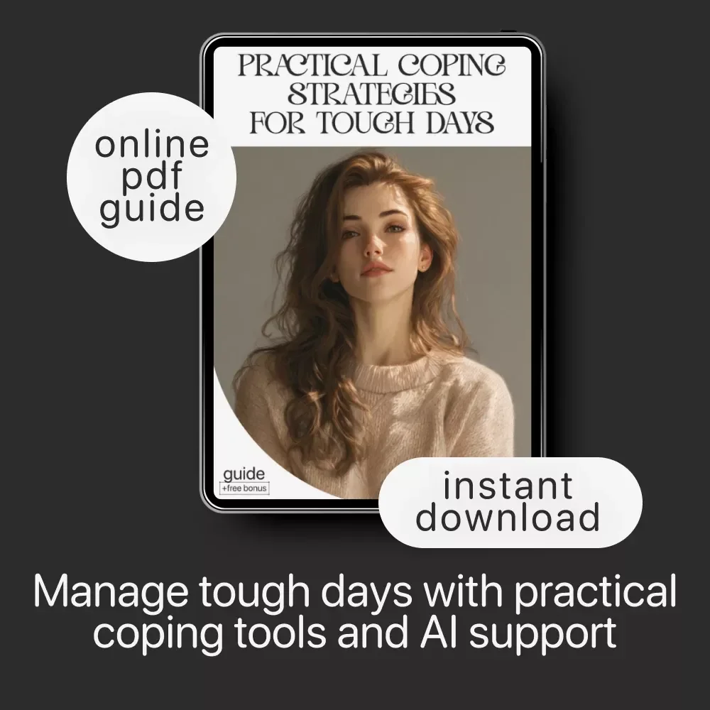 Practical Coping Strategies for Tough Days – Digital Mental Health Guide, AI Emotional Support Prompts, Self-Care eBook, Mindfulness & Resilience Toolkit