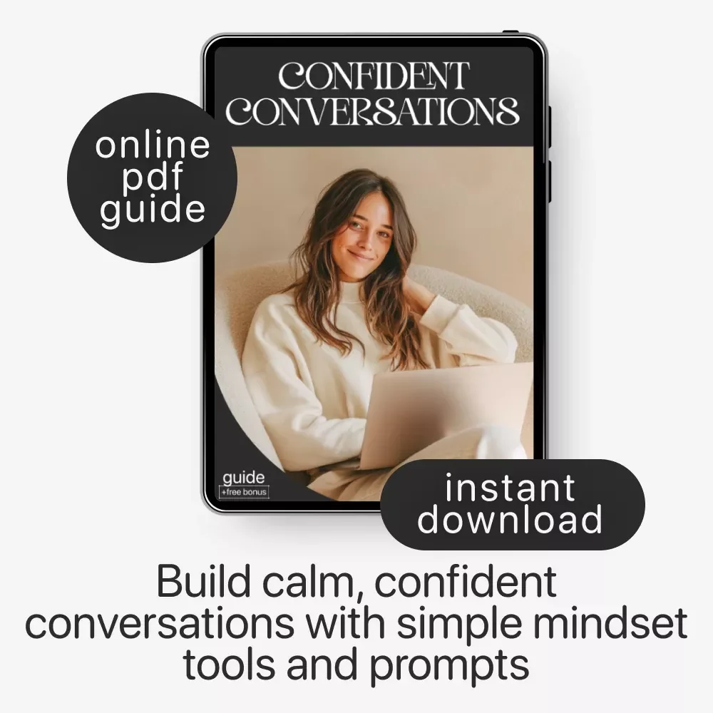 Confident Conversations | Digital Download Guide for Social Confidence, Rewriting Social Stories, Prompting Your Way to Confidence, Common Mistakes & How to Avoid Them, Next Steps for Real-World Confidence | Social Skills eBook for Anxiety & Clarity