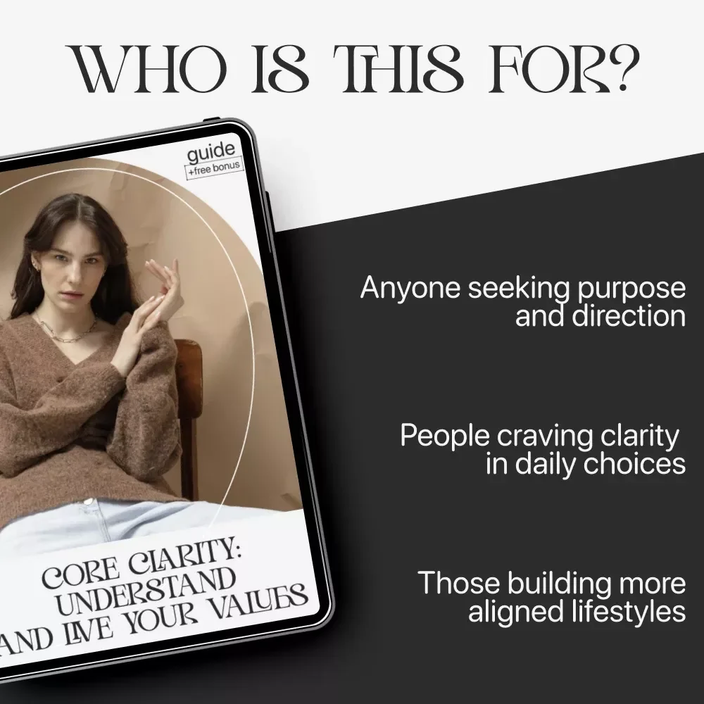 Core Clarity: Understand and Live Your Values | Digital Guide to Discover What Matters Most | Learn How to Find Your Core Values