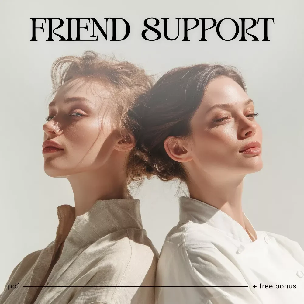 Friend Support Checklist | how to support a friend | Digital Download | Mental Health Support Guide | Friendship Care Toolkit | Instant PDF