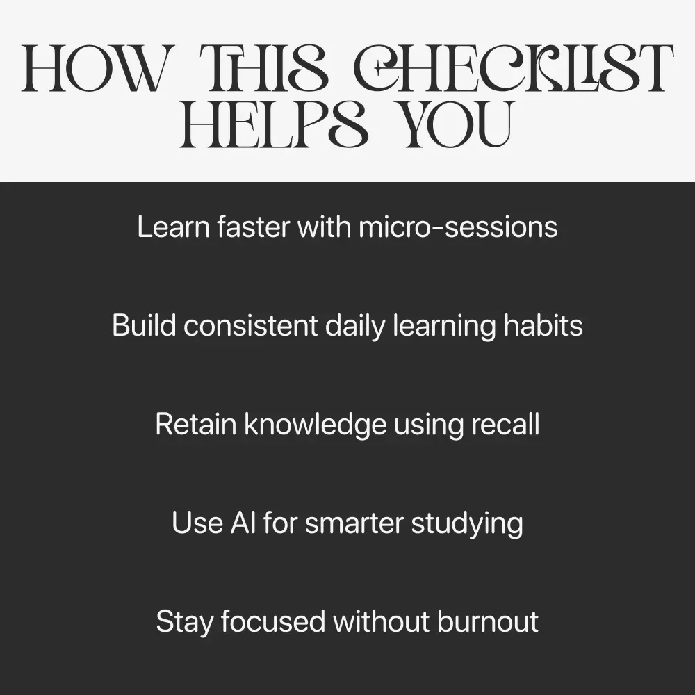 Meta-Learning Hacks for Busy Brains – Digital Checklist | Meta Learning Tricks for Busy People | Instant Download Study Guide for Productivity & Fast Skill Building
