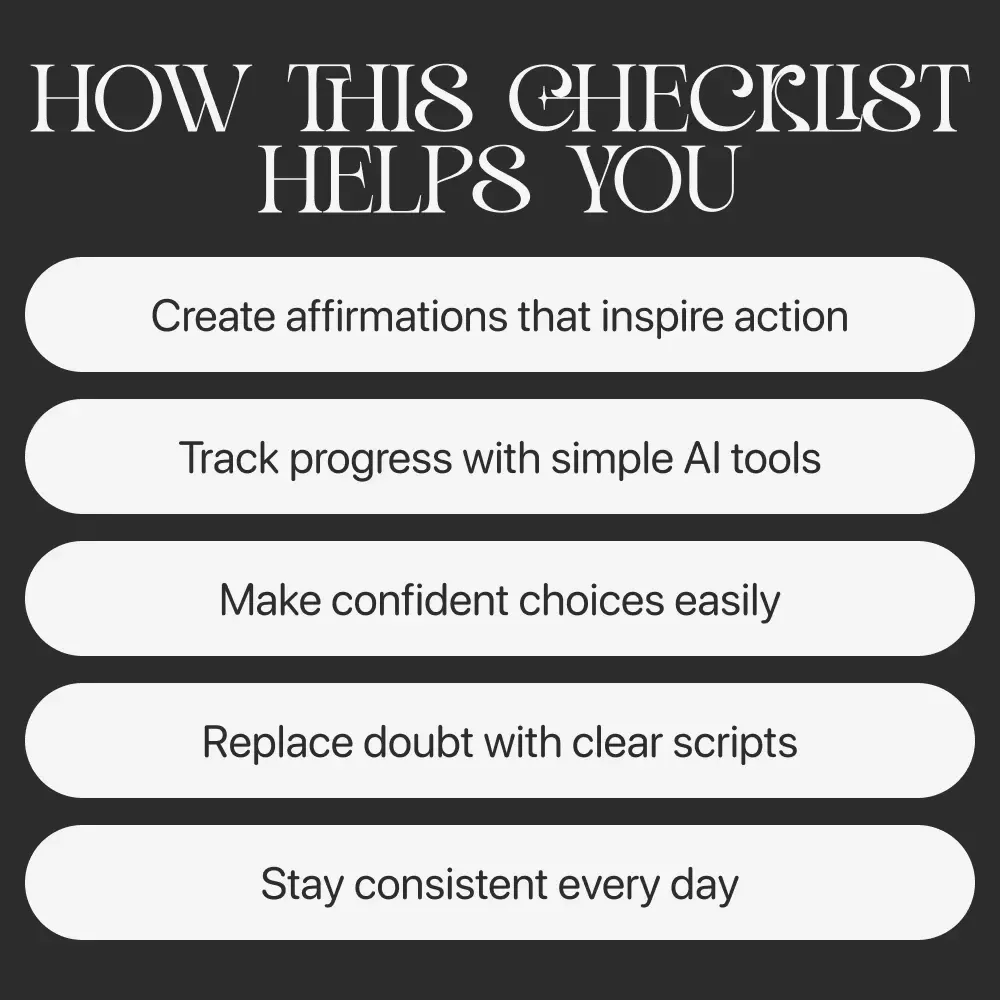 The AI-Boosted Confidence Routine | Checklist with AI Suggestions for Building Confidence Routines and Strengthening Daily Self-Belief