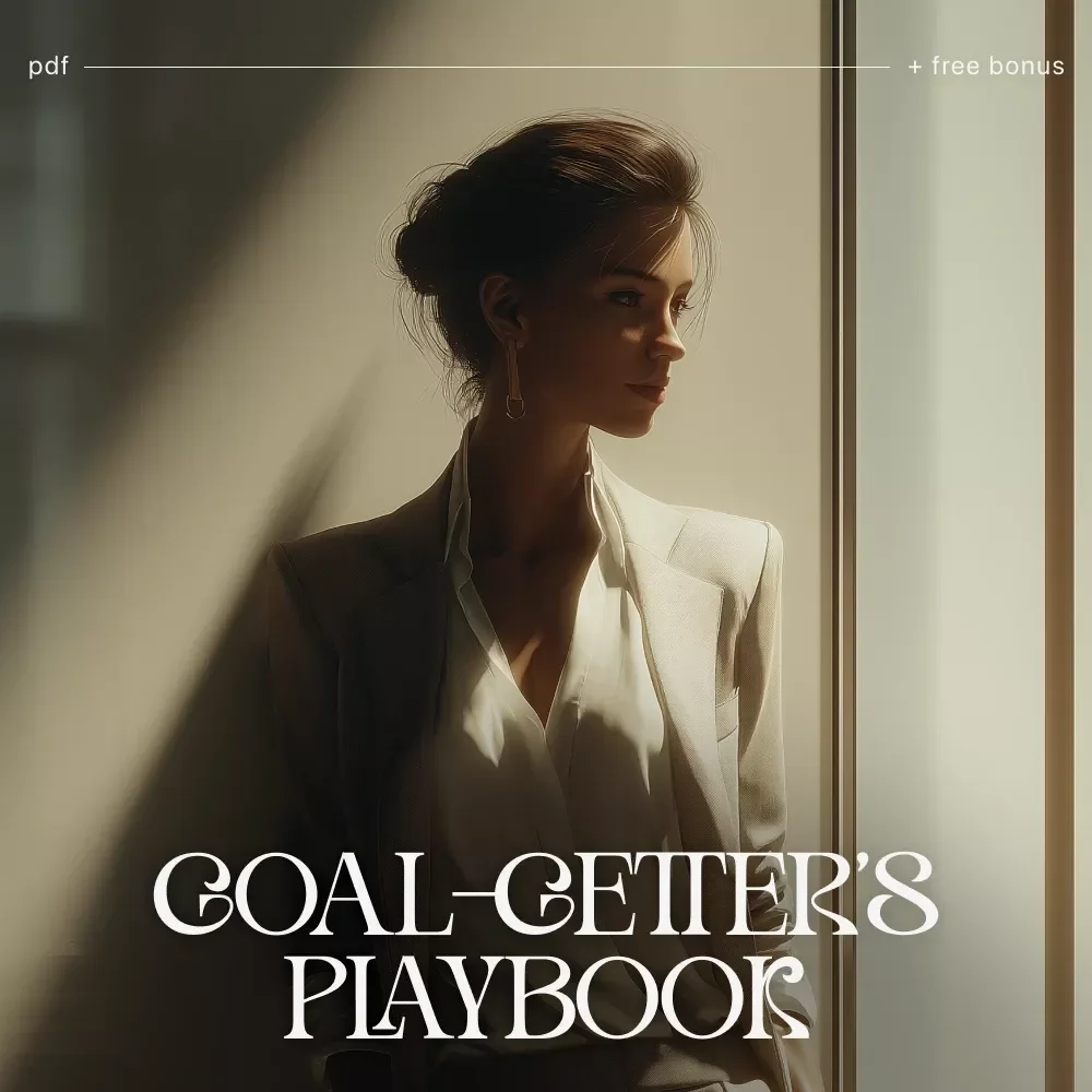 The “Goal-Getter’s Playbook” Checklist – Printable Goal Setting Planner, How to Set Real and Doable Goals Guide, Digital Download for Productivity & Self Growth