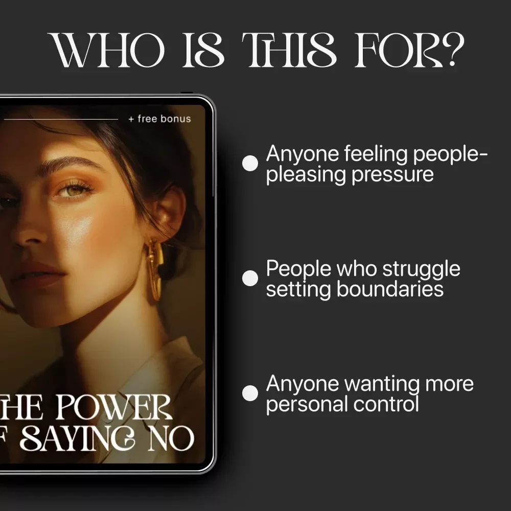 The Power of Saying No – Guilt-Free Boundaries Guide | Learn how to stop feeling guilty saying no | Digital Download Self-Help Workbook for Confident Communication