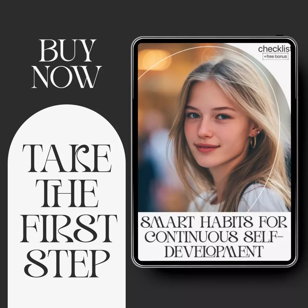 Smart Habits for Continuous Self-Development | Digital Checklist for Smart Habits for Continuous Self Development, Personal Growth Planner & Daily Success Routine