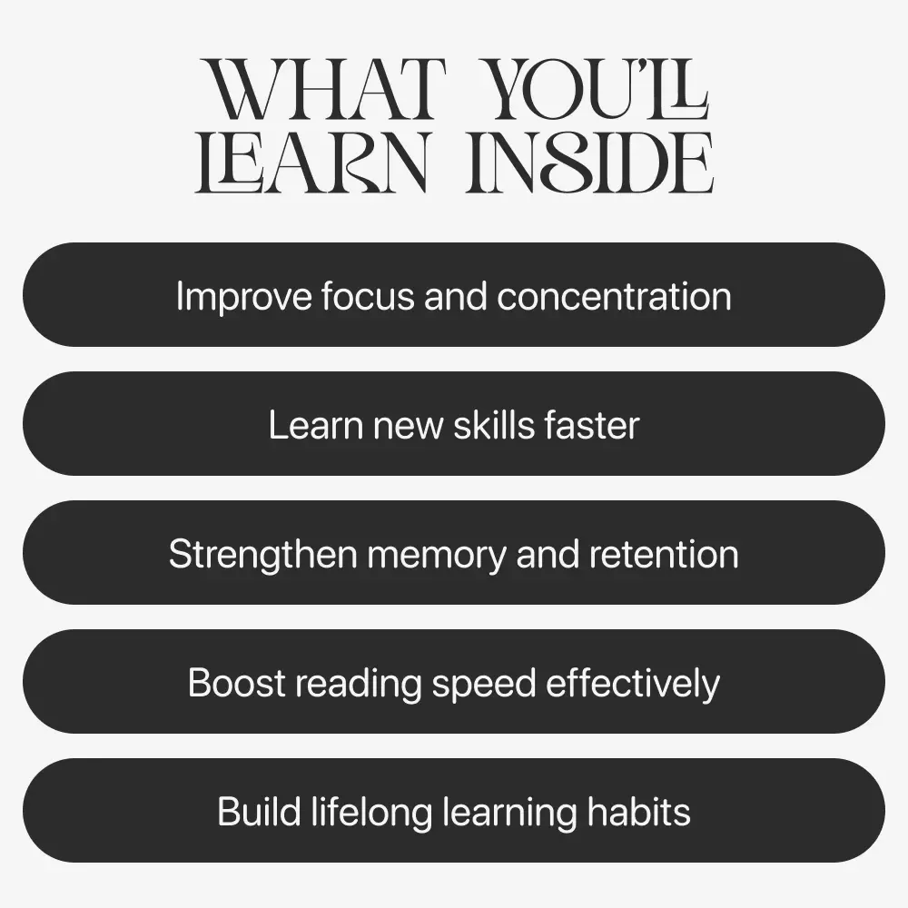 Proven Ways to Train Your Mind for Faster Learning | Brain Training eBook | ways to train your brain for faster learning | Study Smarter Digital Guide