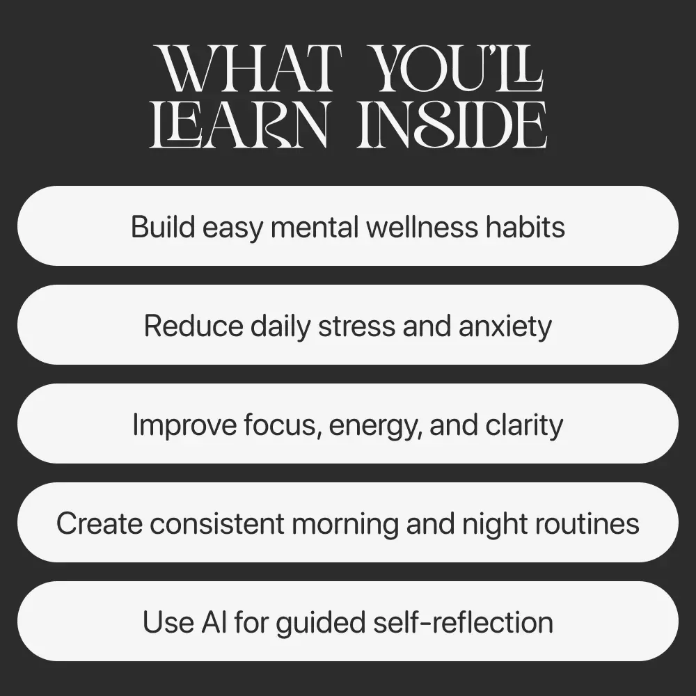 Daily Routines for Lasting Mental Wellness | Digital Guide for routines for mental wellness, Morning & Evening Rituals, Mindfulness Habits, Self-Care Planning Printable