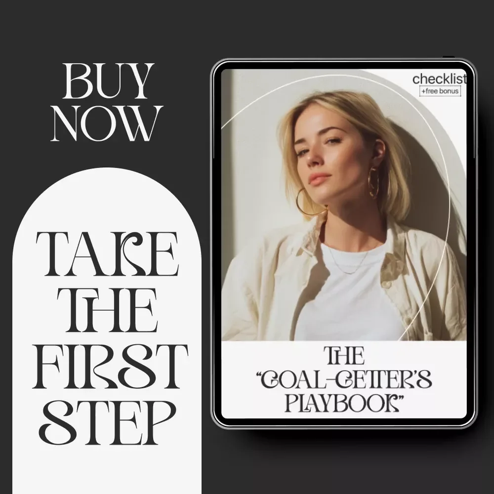 The “Goal-Getter’s Playbook” Checklist – Printable Goal Setting Planner, How to Set Real and Doable Goals Guide, Digital Download for Productivity & Self Growth