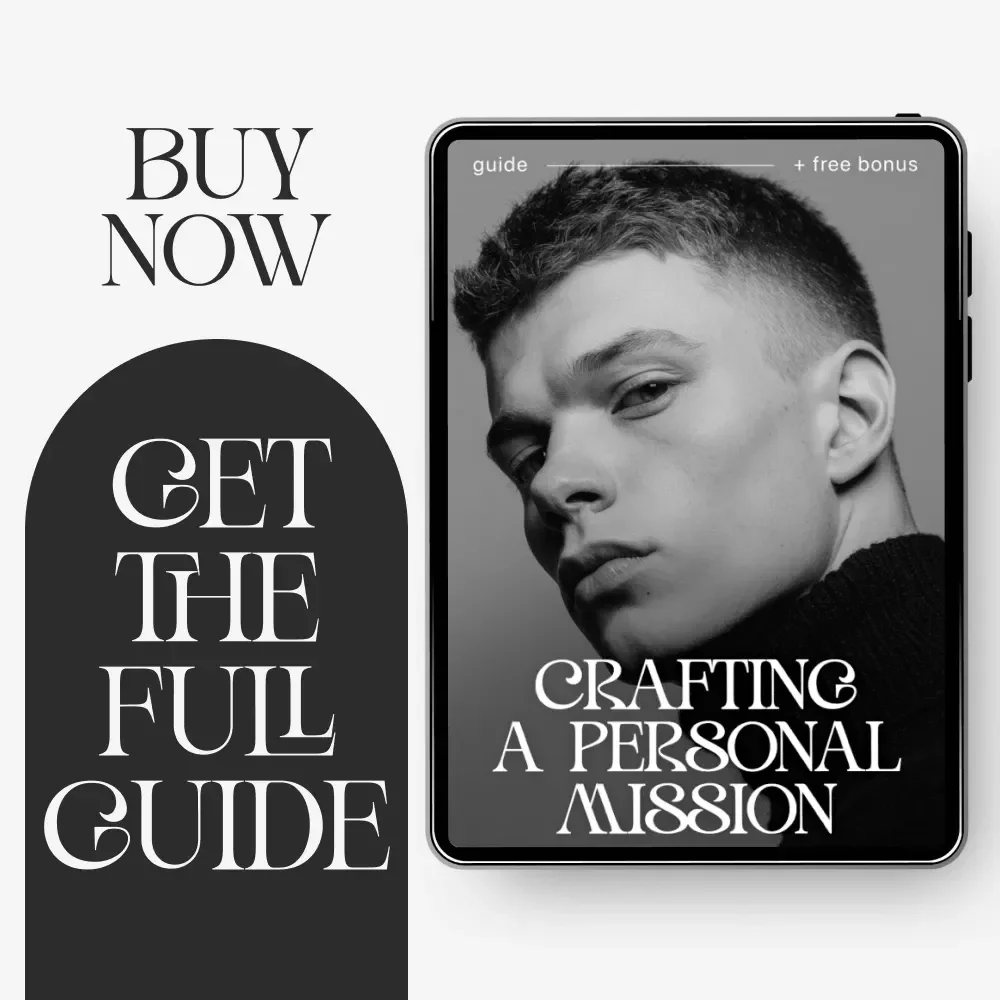 Crafting a Personal Mission | Digital Life Purpose Guide | Learn how to create a personal mission | Printable Workbook for Self-Discovery and Direction
