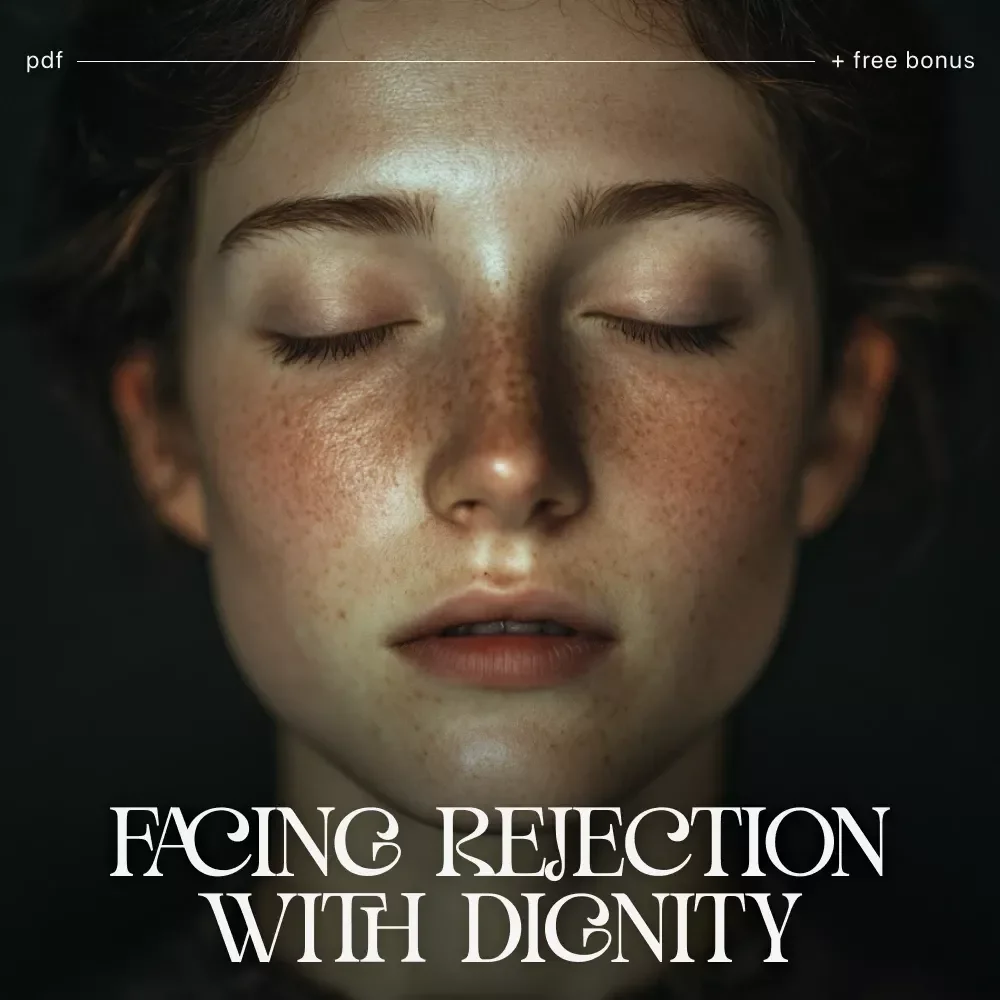 Facing Rejection with Dignity Checklist | How to Face Rejection with Dignity Emotional Resilience Guide | Digital Download for Confidence & Personal Growth