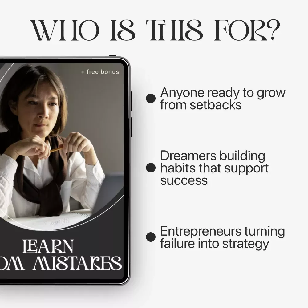 Learn from Mistakes | Self-Reflection & Growth Checklist for Personal Development | How to Learn from Mistakes Effectively