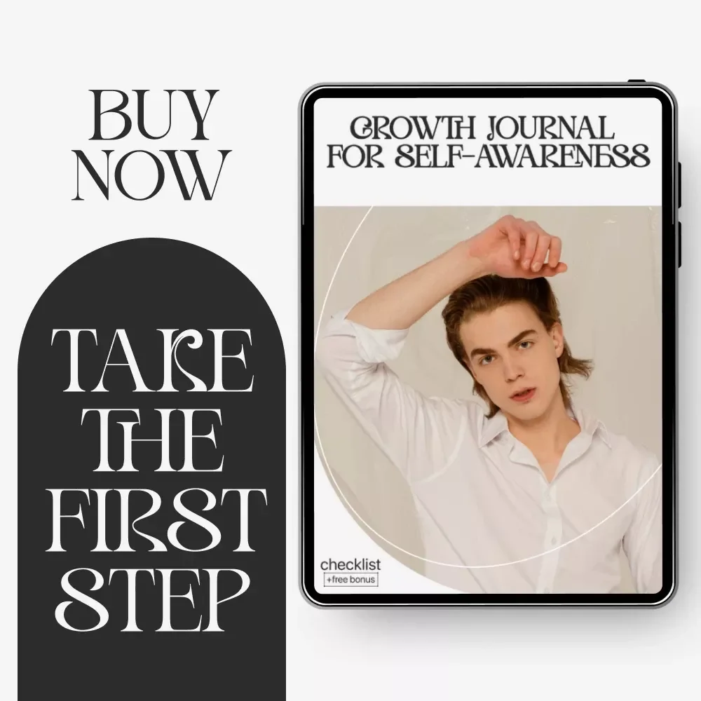 Growth Journal for Self-Awareness | Digital Checklist Printable | Mindfulness & Reflection Planner | growth journal for self awareness