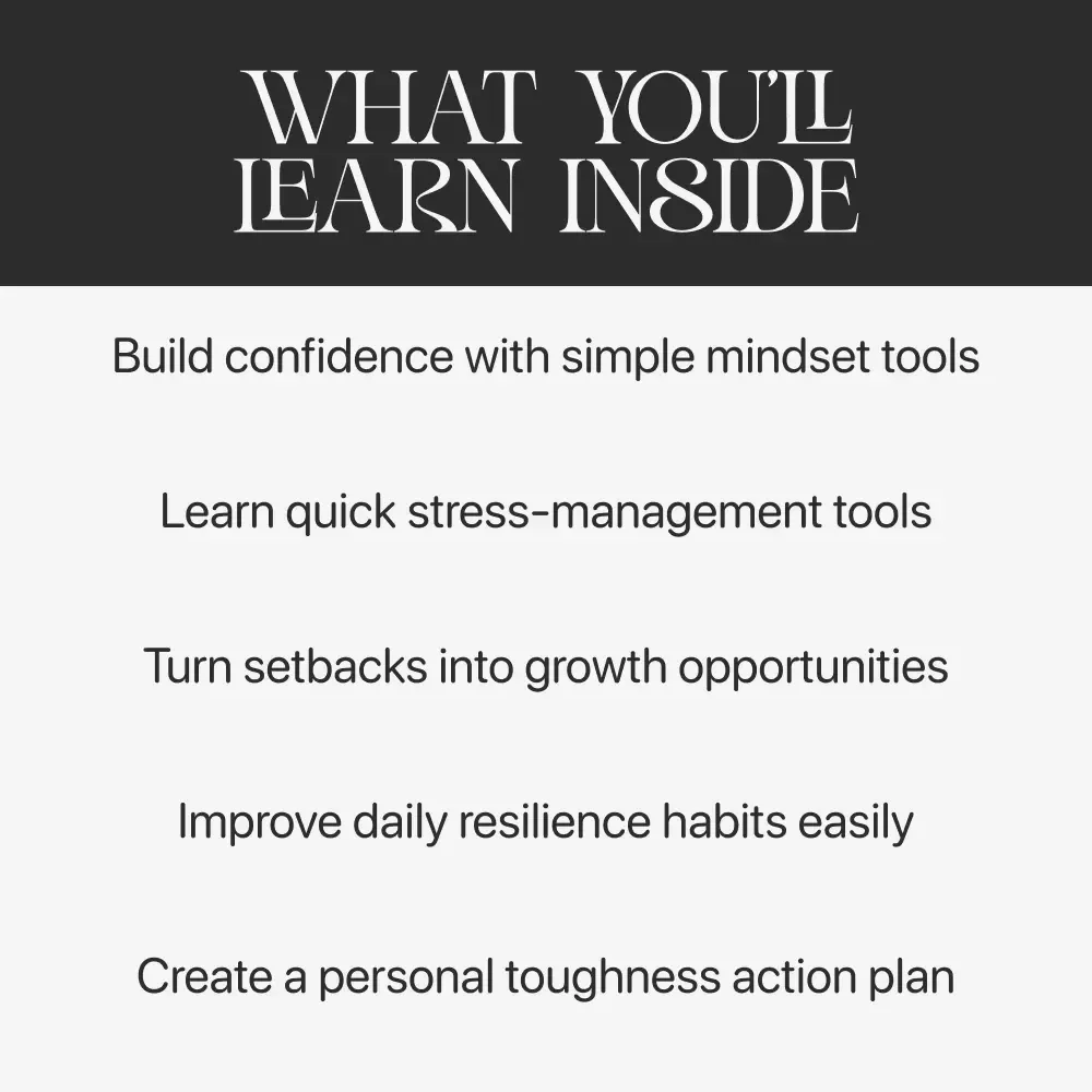 Building Mental Toughness Guide | Digital Download for Personal Growth | Mindset Strength Workbook | Self-Improvement eBook | How to Build Mental Toughness