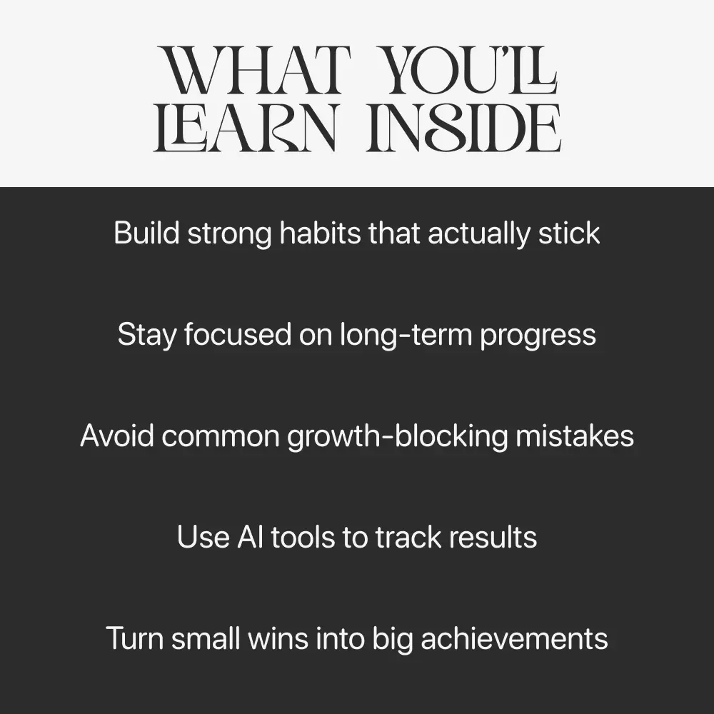 Long-Term Growth: Build Habits That Last | How to Focus on Long-Term Growth | Digital Productivity & Success Guide | Instant Download