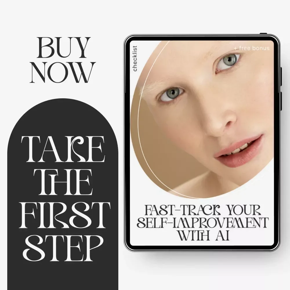 Fast-Track Your Self-Improvement with AI | How to Use AI to Create a Personal Growth Checklist | Digital Self-Development Planner | Instant Download