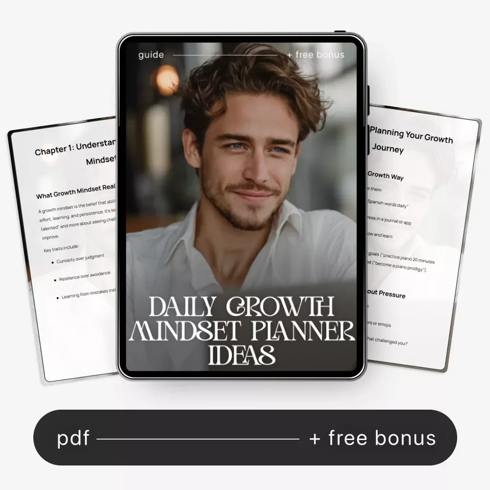 Daily Growth Mindset Planner Ideas – Growth Mindset Planner Ideas Guide for Goal-Setting, Reflection, and AI-Powered Personal Development