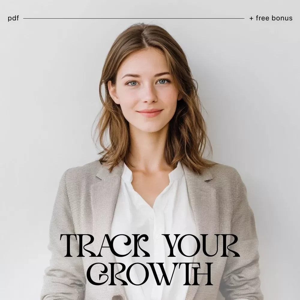 Level Up: Simple Ways to Track Your Growth | Printable Personal Growth Checklist | Learn How to Measure Personal Growth Simply