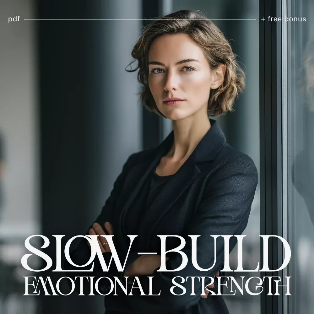 The Slow-Build Emotional Strength | Printable Mindfulness & Resilience Checklist | How to Build Emotional Strength Slowly
