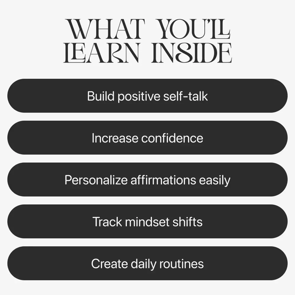 Speak Your Growth: Daily Affirmations for a Thriving You – Ultimate Guide to Daily Affirmations for Self Growth, Positive Mindset, and Personal Transformation