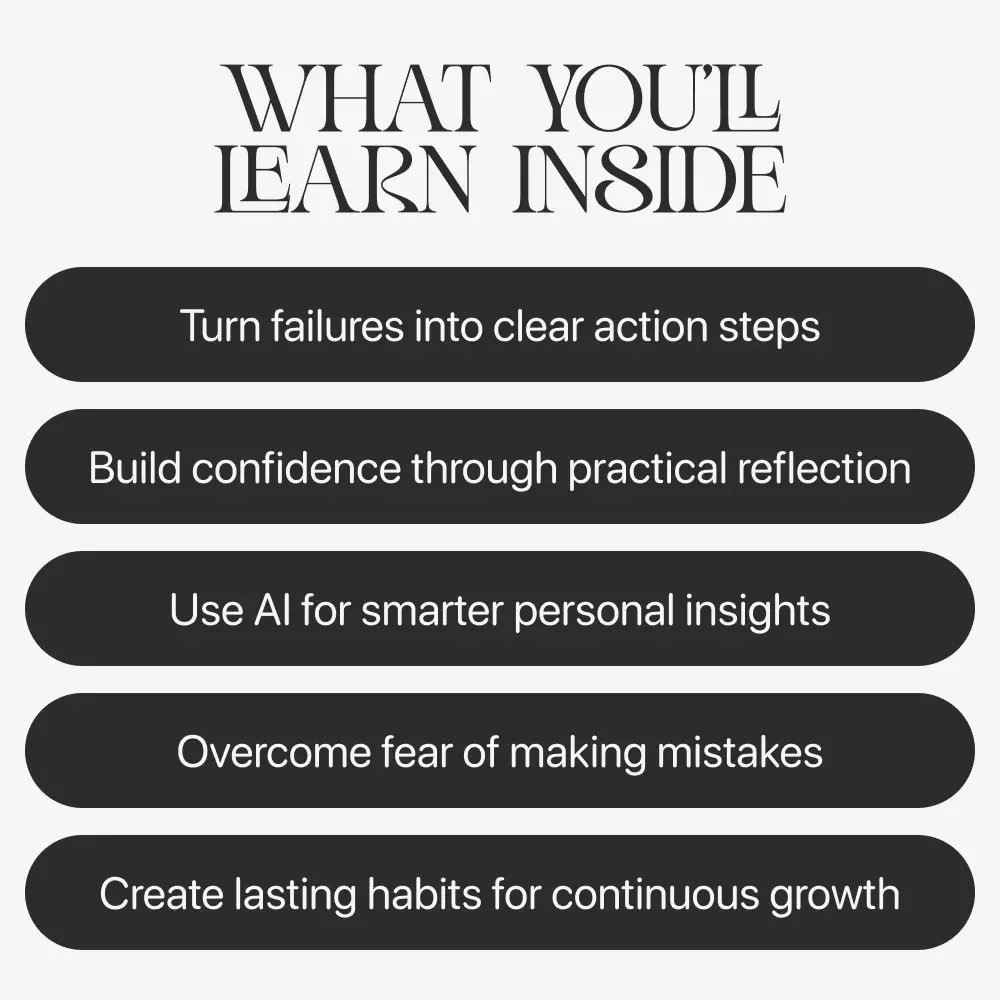 How to Learn and Grow from Mistakes – Digital Guide | how to grow from mistakes Mindset, Self-Growth & Resilience eBook for Personal Development