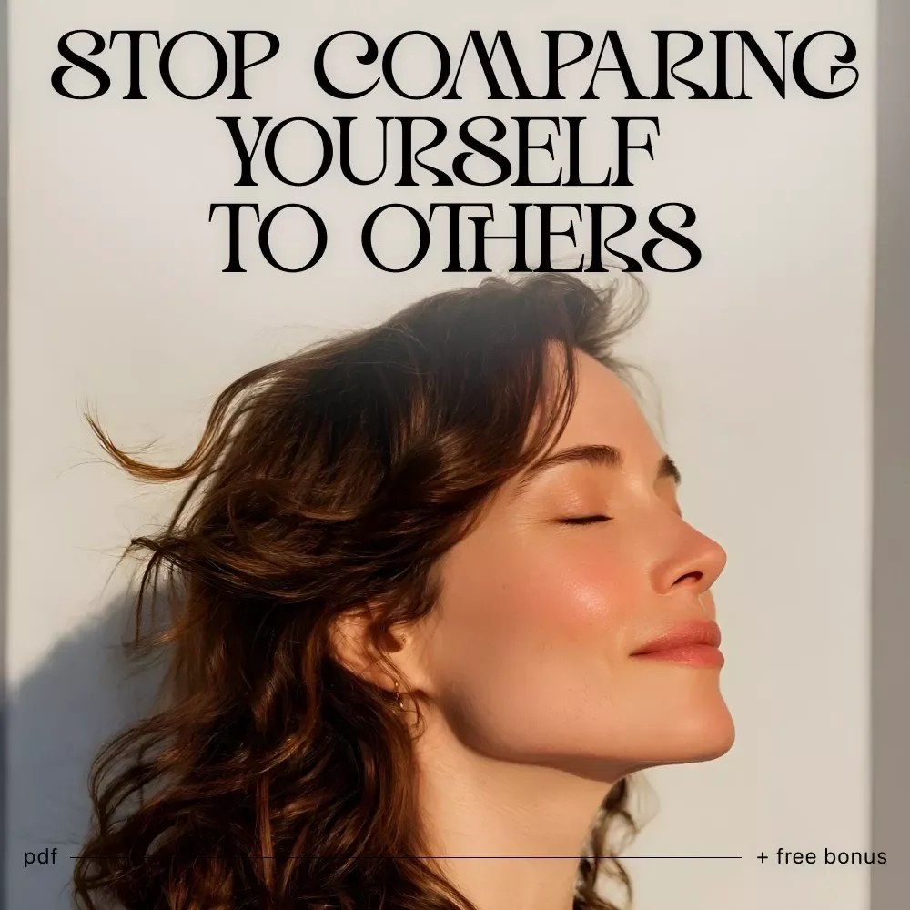 Stop Comparing Yourself to Others | Digital Self-Reflection Checklist | Learn how to stop comparing yourself to others | Printable Mindset and Growth Tool for Confidence and Clarity