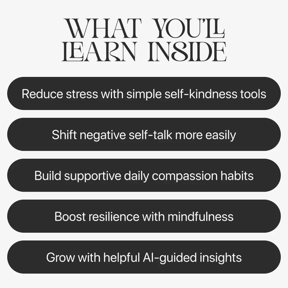 Practicing Self-Compassion Ebook | Self-Compassion Guide for Mindfulness, Stress Relief & Emotional Wellness | how to practice self-compassion Digital Download