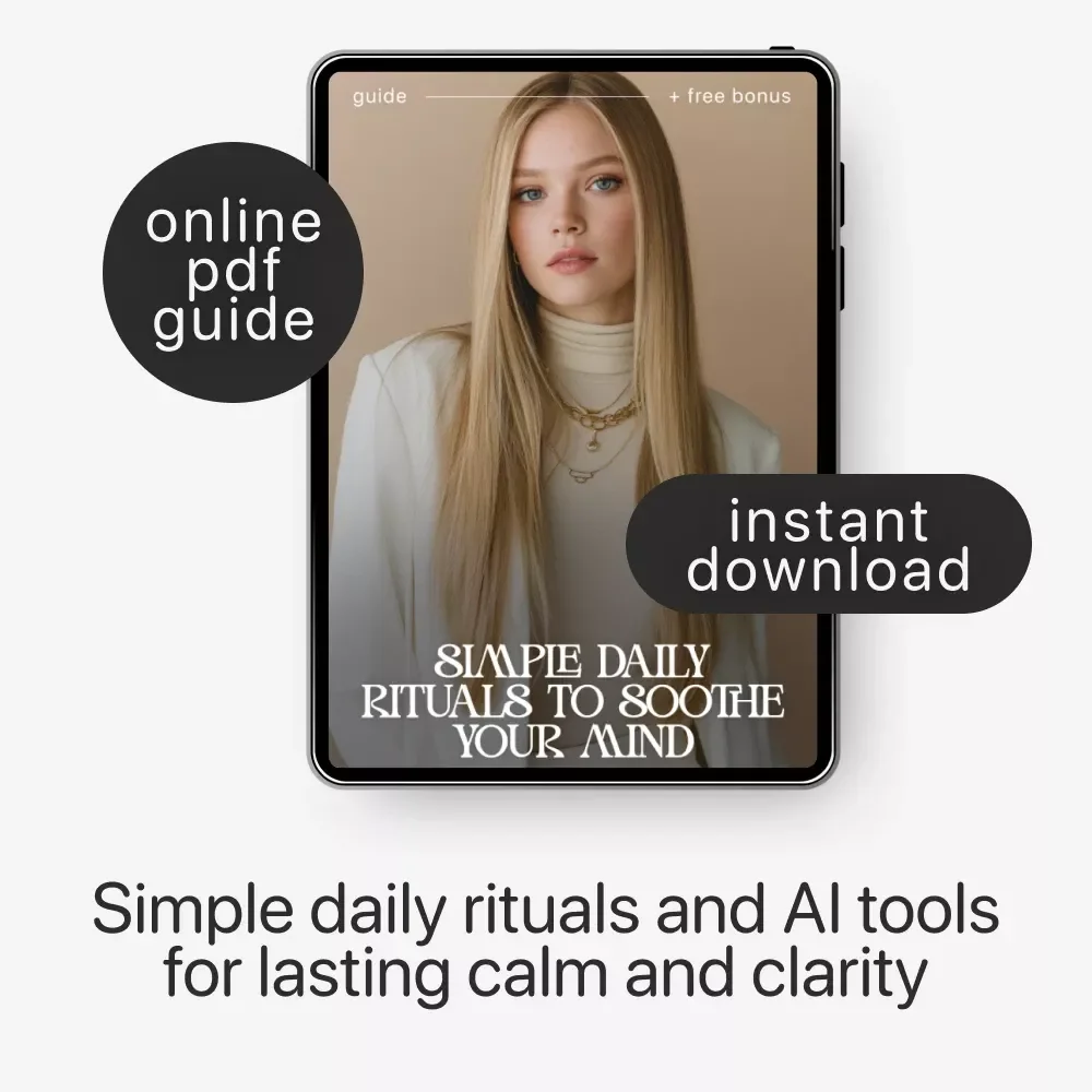 Simple Daily Rituals to Soothe Your Mind – Digital Guide for Simple Rituals to Calm My Mind Daily, Stress Relief, Mindfulness Routine & Mental Clarity