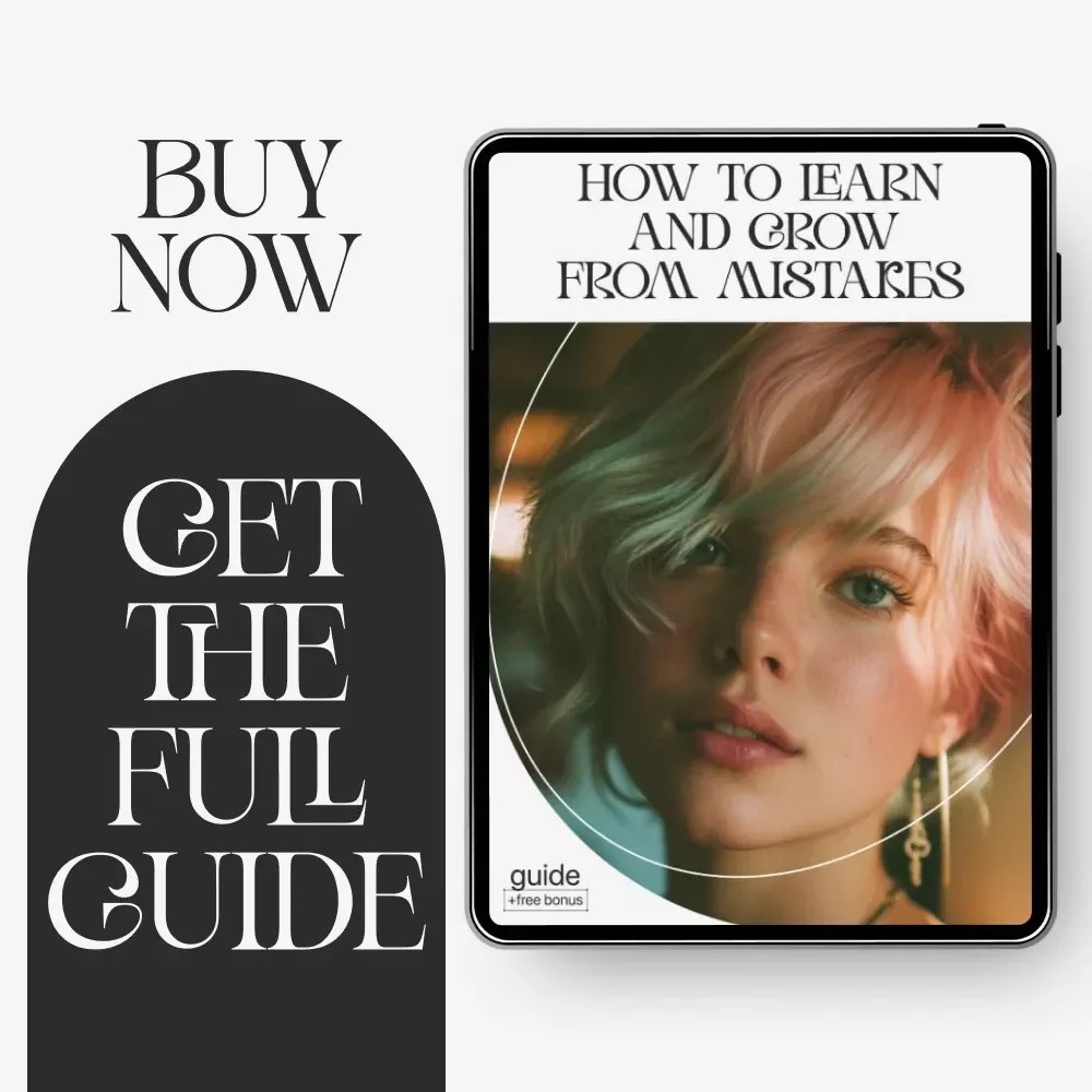 How to Learn and Grow from Mistakes – Digital Guide | how to grow from mistakes Mindset, Self-Growth & Resilience eBook for Personal Development