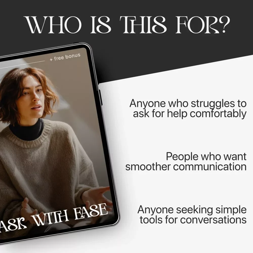 Ask With Ease – Digital Guide for Confident Communication | How to Ask for Help Without Feeling Awkward | Self-Growth eBook for Everyday Support