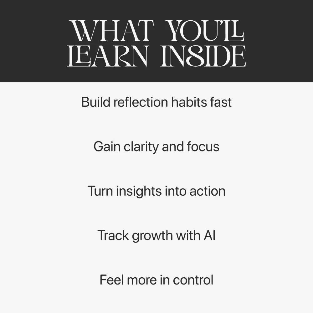 Reflecting on Your Growth – Personal Development Guide | How to Reflect on My Growth Workbook, Self-Reflection Planner, Digital Download