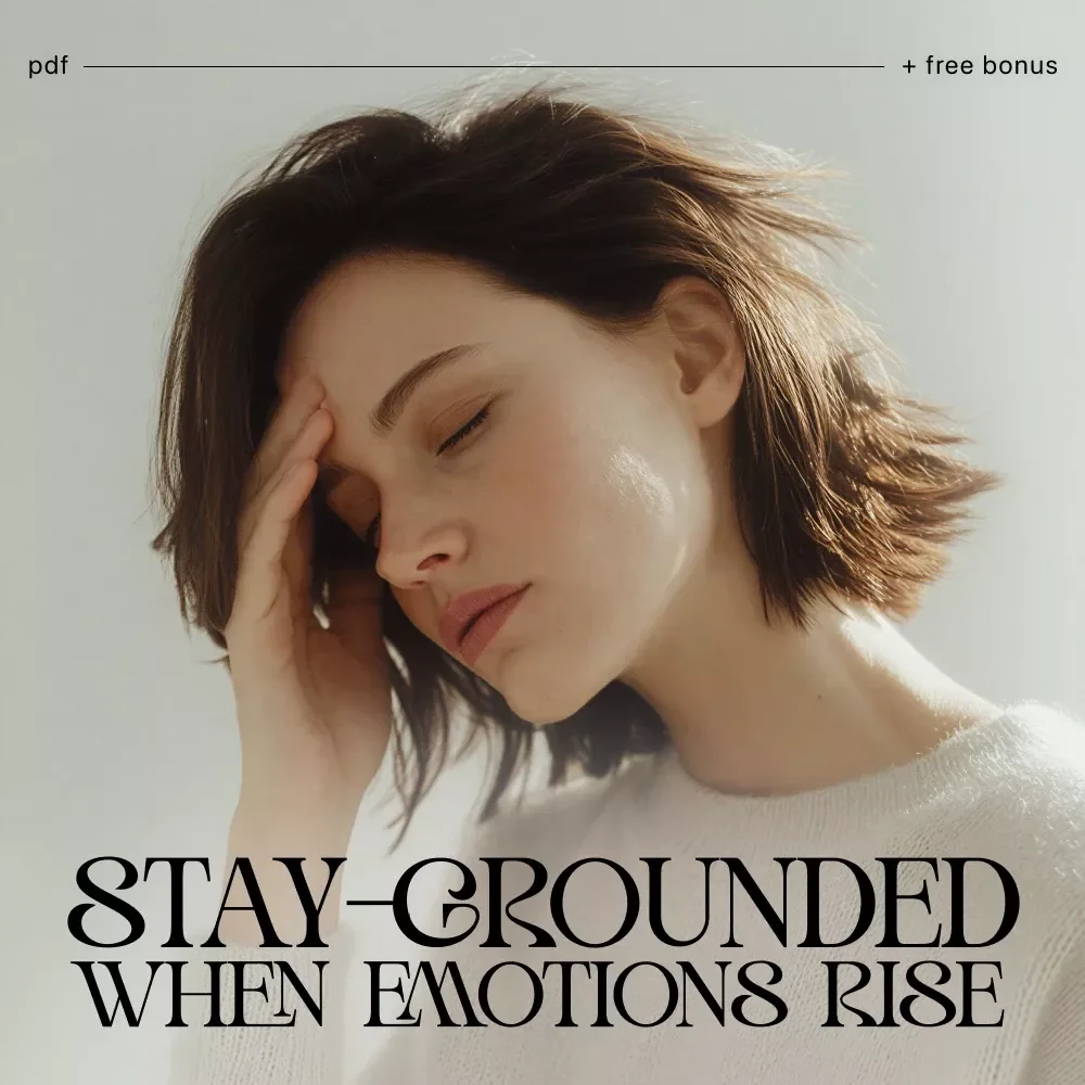 The Stay-Grounded When Emotions Rise | Printable Checklist for Calm Control | Ways to Stay Grounded When Emotions Rise