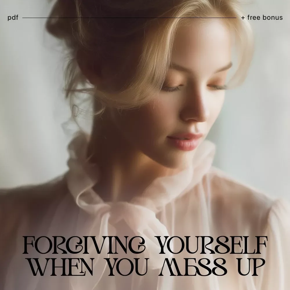 Forgiving Yourself When You Mess Up | Self-Forgiveness Healing Guide | How to Forgive Myself When I Mess Up | Digital Download for Emotional Growth
