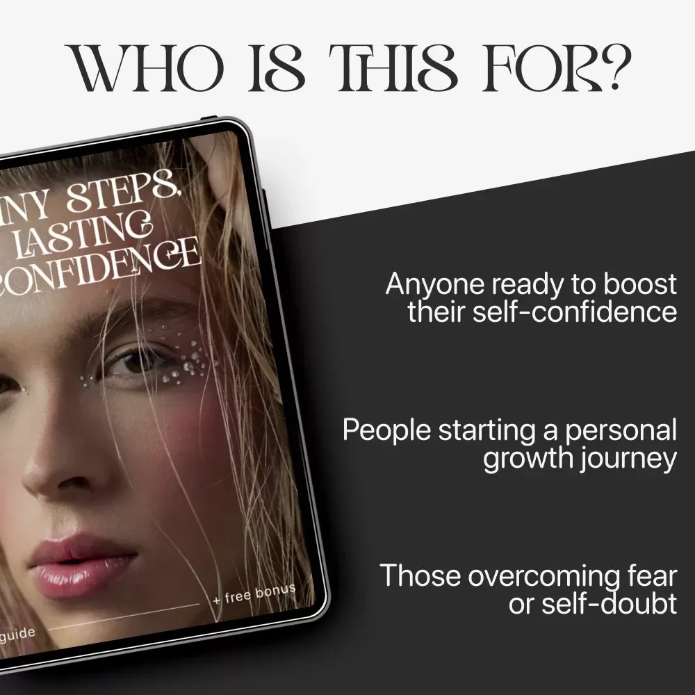 Tiny Steps, Lasting Confidence | Digital Guide on How to Build Confidence in Small Steps | Self-Growth & Mindset PDF