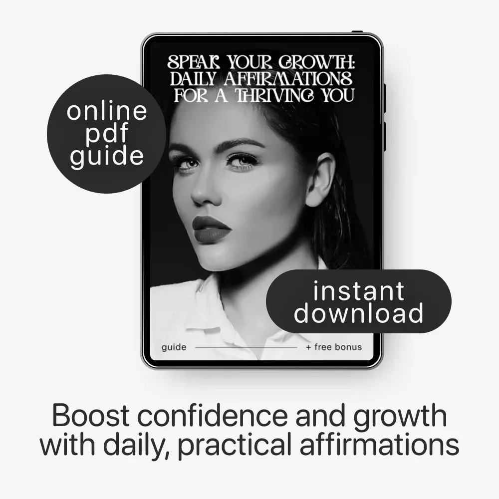 Speak Your Growth: Daily Affirmations for a Thriving You – Ultimate Guide to Daily Affirmations for Self Growth, Positive Mindset, and Personal Transformation