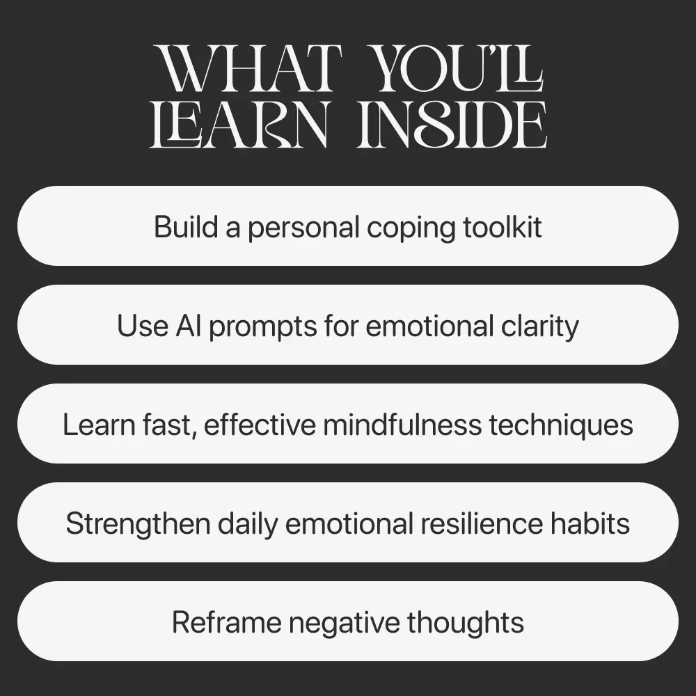 Practical Coping Strategies for Tough Days – Digital Mental Health Guide, AI Emotional Support Prompts, Self-Care eBook, Mindfulness & Resilience Toolkit
