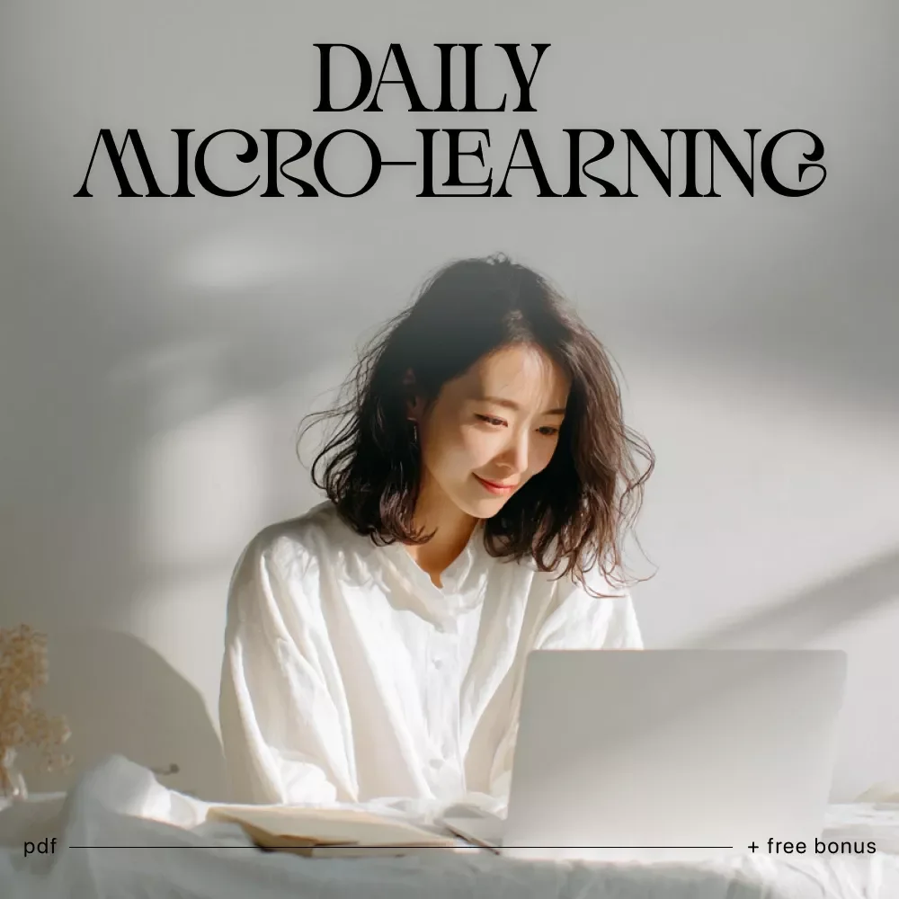 Daily Micro-Learning Checklist | Digital Download for Focused Skill Growth | Learn how to use micro-learning in daily life | Printable Study and Productivity Tool for Lifelong Learners
