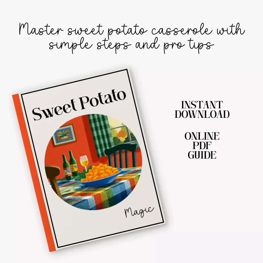 Sweet Potato Magic | Ultimate Holiday Kitchen Guide | sweet potato casserole recipe | Cozy Fall Cooking Printable eBook